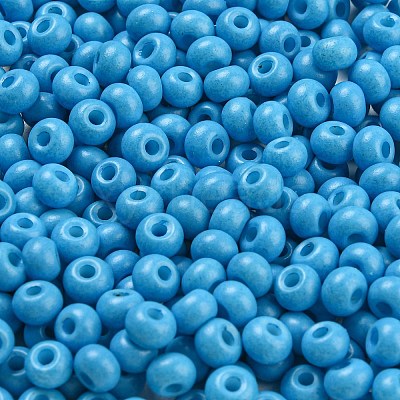 Imitation Jade 3/0 Glass Seed Beads SEED-Z001-A-B18-1