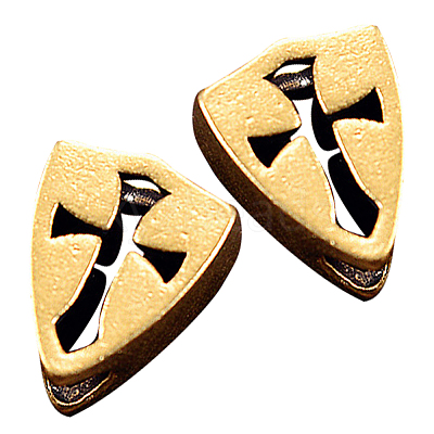 2Pcs Brass European Beads KK-DC0004-48-1