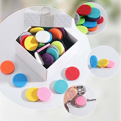 96Pcs 12 Colors  Fibre Perfume Pads DIY-SP0004-47B-02-1
