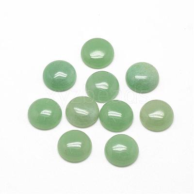 Natural Green Aventurine Cabochons G-R416-6mm-43-1