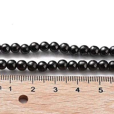 Non-Magnetic Synthetic Hematite Beads Strands G-H1624-4mm-AB-1