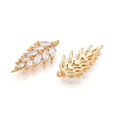 Brass Micro Pave Cubic Zirconia Pendants X1-KK-N261-95B-G-1