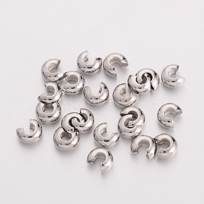 Brass Crimp Beads Covers EC266-1
