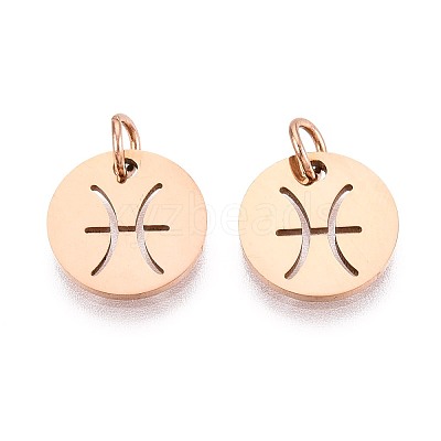 304 Stainless Steel Charms STAS-Q201-T445-12R-1