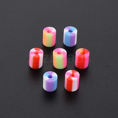 Fixed Mixed 4 Style Handmade Polymer Clay Beads CLAY-S096-012H-1
