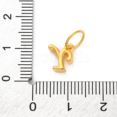 925 Sterling Silver Letter Charms with Jump Rings LS-STER-R008-01G-Y-1