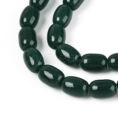 Opaque Glass Beads Strands GLAA-T028-14P-05-1