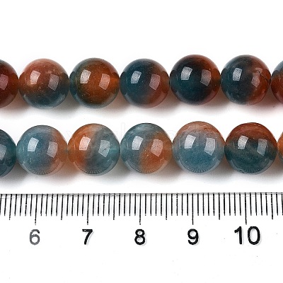 Dyed Natural White Jade Beads Strands G-T138-10mm-210-5-1