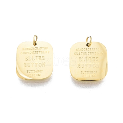 Ion Plating(IP) 304 Stainless Steel Charms LS-STAS-T060-16G-1