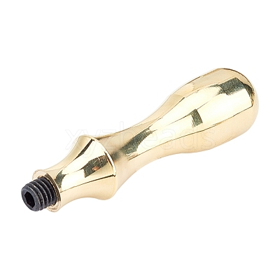 Brass Wax Seal Stamp Handle AJEW-K027-02G-1