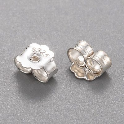 925 Sterling Silver Friction Ear Nuts STER-L063-09S-1