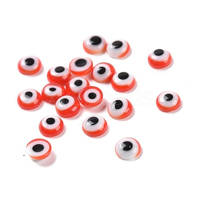 Handmade Lampwork Evil Eye Cabochons LAMP-E022-01A-1