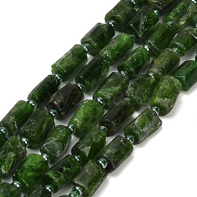 Natural Green Diopsidel Beads Strands GG-CBAA9B4-I02-1