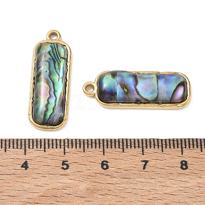 Natural Paua Shell Pendants SA-CBA11D7-11B-G-1