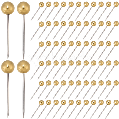 1Set 201 Stainless Steel Ball Head Pins DIY-SP0007-91G-1
