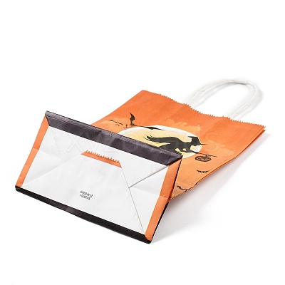 Halloween Theme Kraft Paper Gift Bags CARB-A006-01D-1