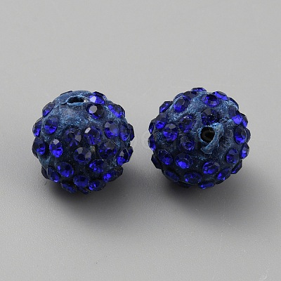 Handmade Polymer Clay Rhinestone Beads CLAY-WH0011-08Q-1