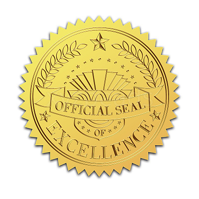 Self Adhesive Gold Foil Embossed Stickers DIY-WH0211-332-1
