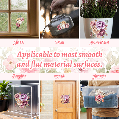 3 Sheets 3 Styles PVC Waterproof Decorative Stickers DIY-WH0404-077-1