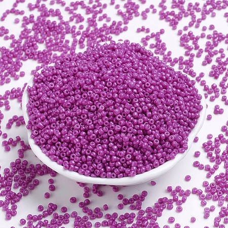 (Repacking Service Available) Baking Paint Glass Seed Beads SEED-C024-A-K21-1