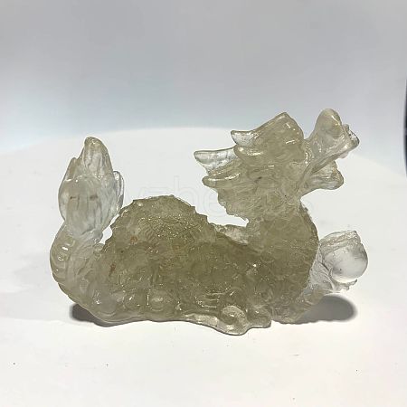 Natural Quartz Crystal Dragon Display Decorations WG87302-04-1