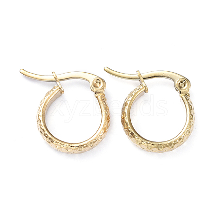 201 Stainless Steel Hoop Earrings X-EJEW-I245-08G-1