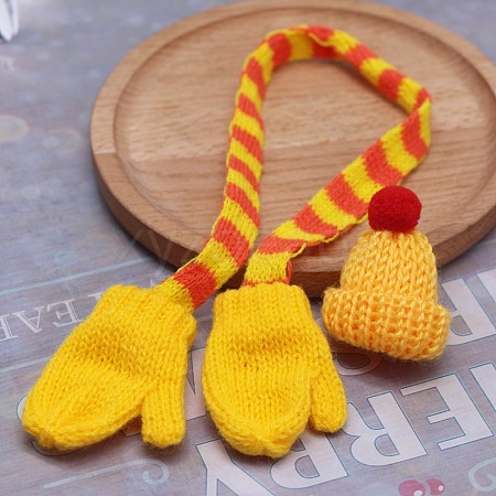 Mini Cloth Doll Scarf & Hat PW-WGCE72A-01-1