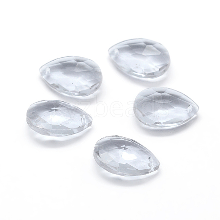 Faceted Glass Pendants GLAA-F069-S-A01-1