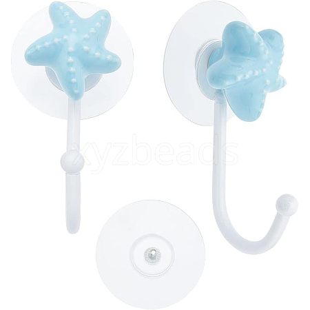 Porcelain Decorative Hook Hangers HJEW-WH0028-97A-1