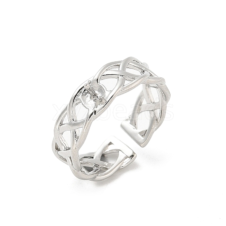 Brass Cup Peg Open Cuff Ring Settings LS-KK-G518-08P-02-1