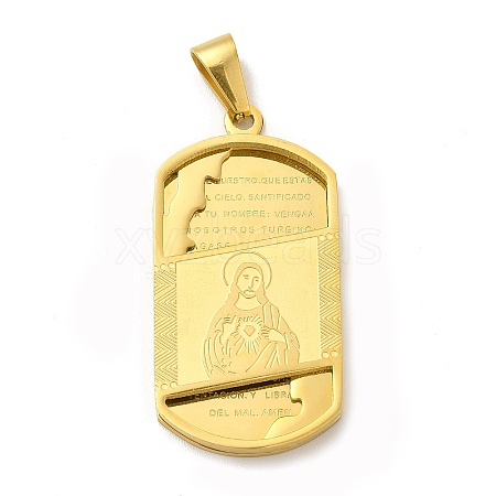 Ion Plating(IP) 304 Stainless Steel Religion Pendants STAS-E184-18G-1