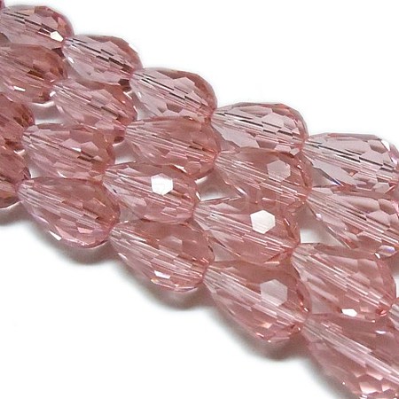 Glass Beads Strands EGLA-E010-8x12mm-15-1