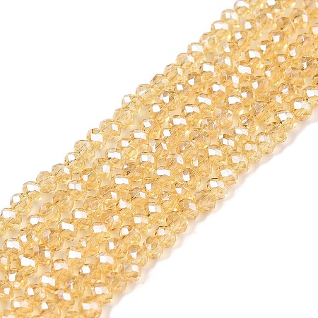 Electroplate Glass Beads Strands EGLA-A044-T1mm-A03-1