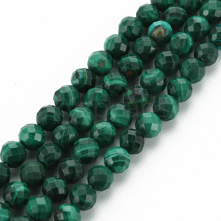 Natural Malachite Beads Strands G-S361-4mm-001-1