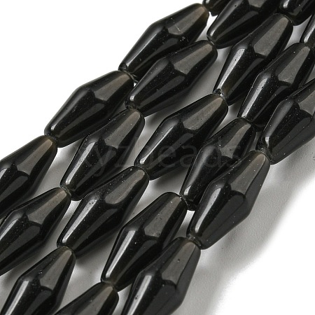 Natural Obsidian Beads Strands G-A223-A03-01-1