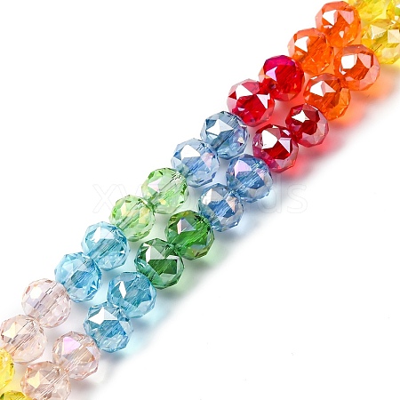 Transparent Glass Beads Strands GLAA-Q009-01E-1