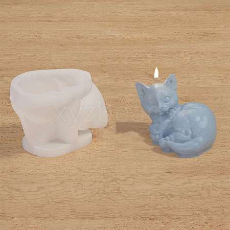 Cat Shape DIY Candle Silicone Molds PW-WG8E3F9-03-1