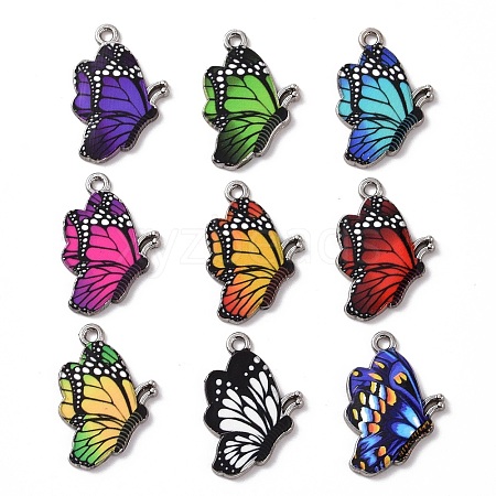 Alloy Enamel Pendants ENAM-B054-09P-1