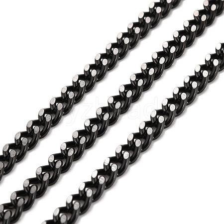 PVD Vacuum Plating 304 Stainless Steel Cuban Link Chains CHS-K016-03C-EB-1