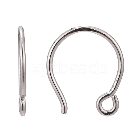 Anti-Tarnish Rhodium Plated 925 Sterling Silver Earring Hooks STER-N0001-028-1