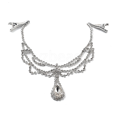 Alloy Rhinestone Hair Chain LS-OHAR-M044-02C-S-1