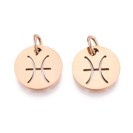 304 Stainless Steel Charms STAS-Q201-T445-12R-1