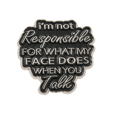 I'm Not Responsible Alloy Badges JEWB-M041-02Y-1