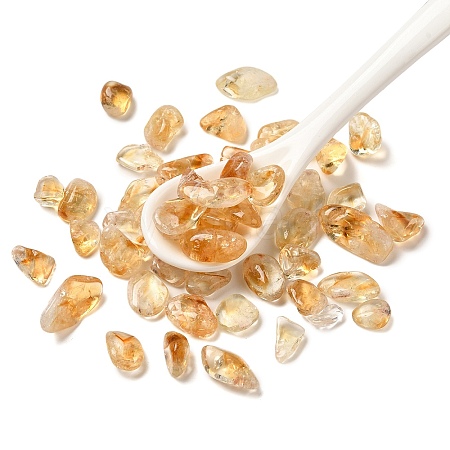 Heated Natural Citrine Chip Beads X-G-Q193-05A-1