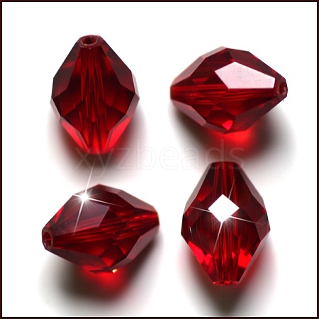 Imitation Austrian Crystal Beads SWAR-F054-9x6mm-05-1