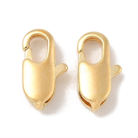 Brass Lobster Claw Clasps KK-H503-35G-01-1