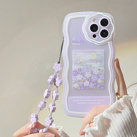 Oil Painting Flower TPU Plastic Mobile Phone Cover PW-WGF7DDA-08-1