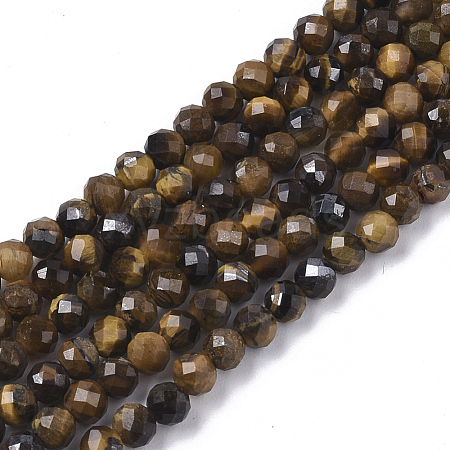 Natural Tiger Eye Beads Strands G-S361-3mm-012-1