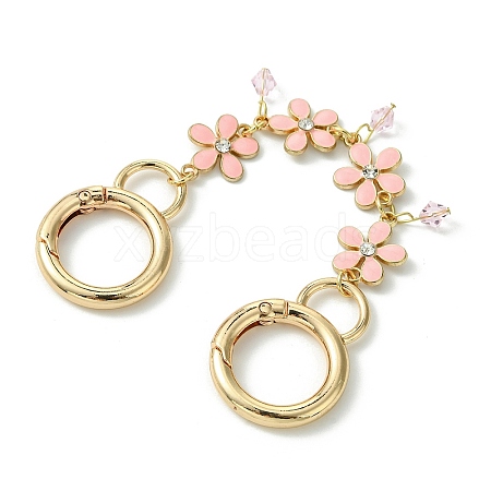 Zinc Alloy Spring Gate Rings Bag Extension Chains AJEW-BA00142-02-1