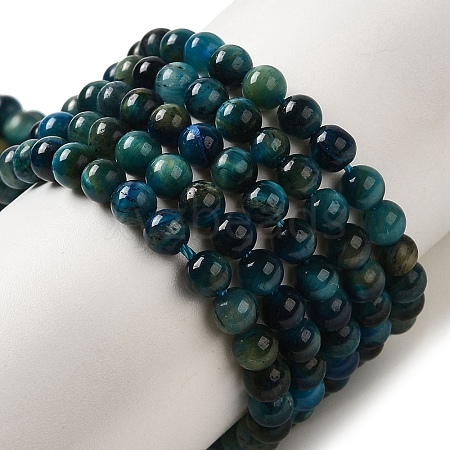 Dyed Natural Tiger Eye Beads Strands X-G-G102-A02-01-1